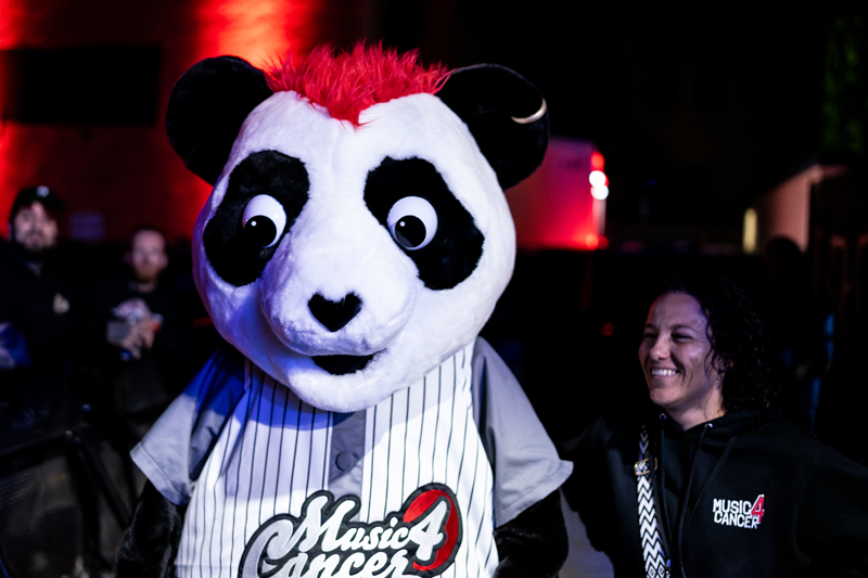 M4C mascot making the rounds.  Photo: Kieron Yates