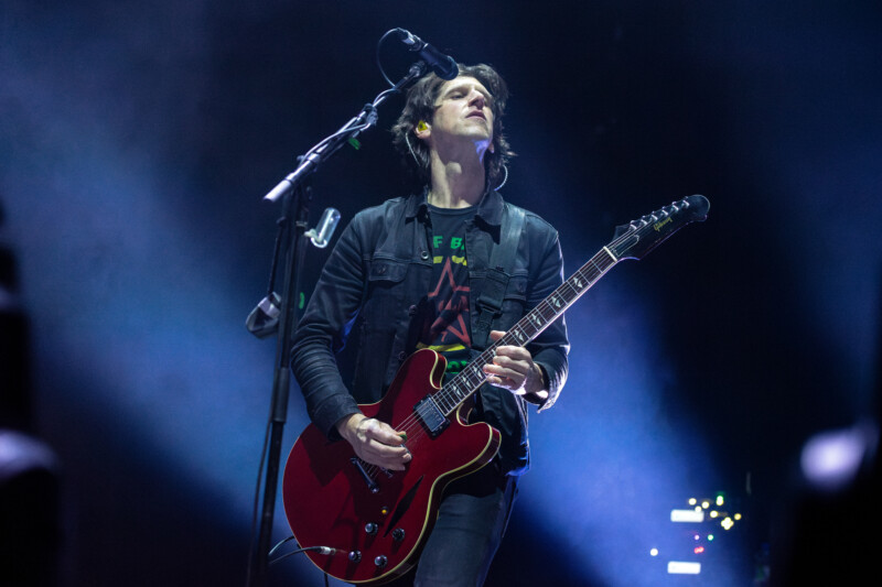 Steve Mazur of Our Lady Peace at Place Bell in Laval on March 10, 2025.