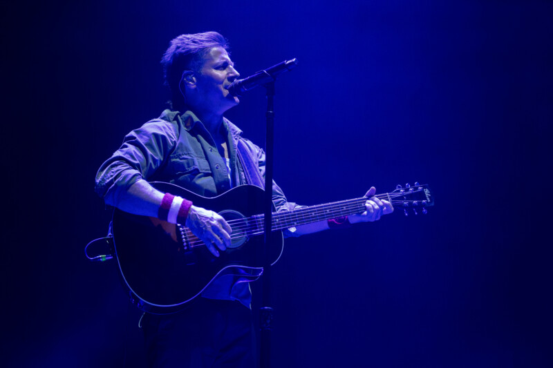Raine Maida of Our Lady Peace at Place Bell in Laval on March 10, 2025.