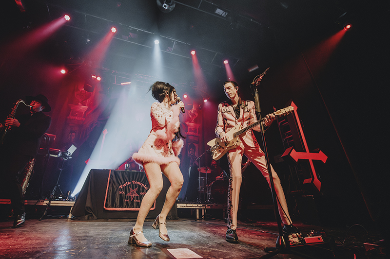 Twin Temple performing at La Tulipe in Montreal March 2, 2024.
Photo by Laura Collins.