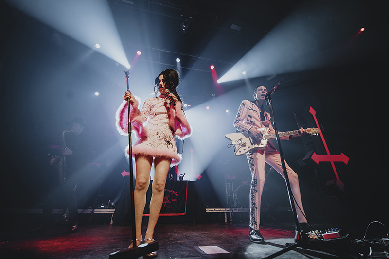 Twin Temple performing at La Tulipe in Montreal March 2, 2024.
Photo by Laura Collins.