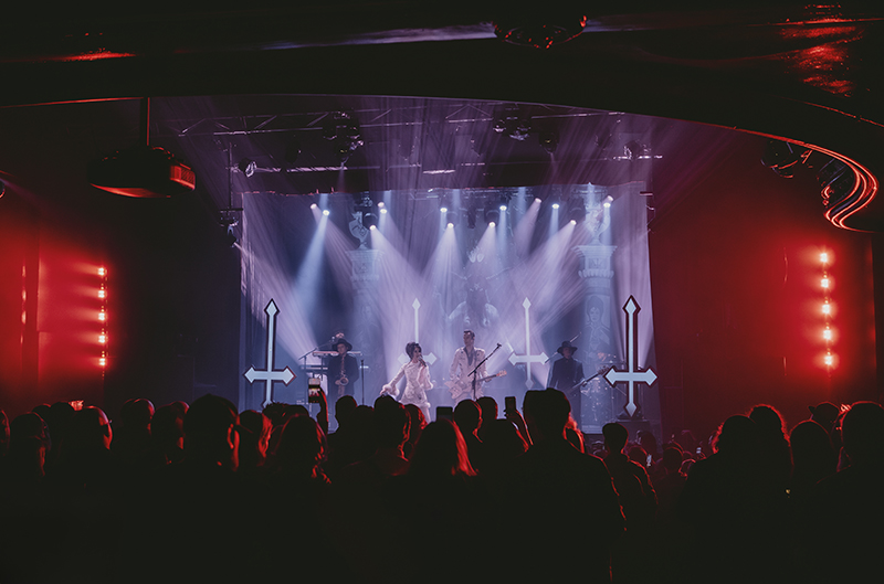 Twin Temple performing at La Tulipe in Montreal March 2, 2024.
Photo by Laura Collins.