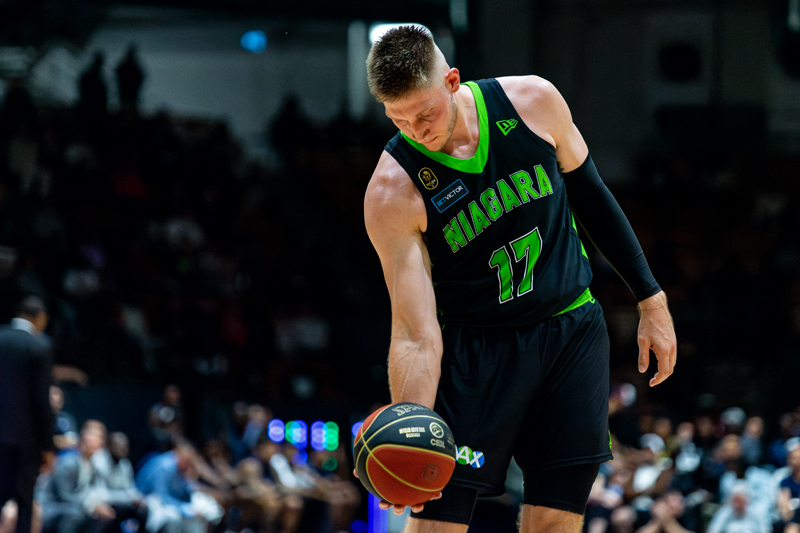 Loudon Love of the Niagara River Lions in action against the Montreal Alliance at CW24 on August 9, 2024.