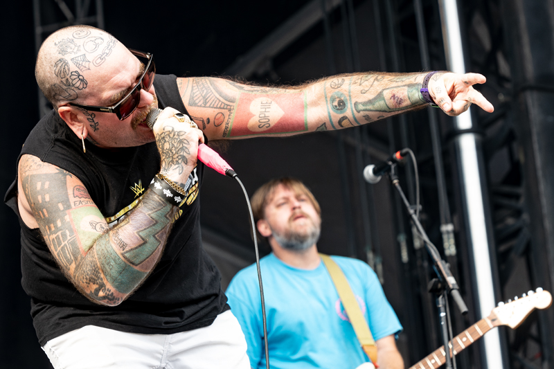 The Sainte-Catherines at Punk In Drublic Festival in Montreal on August 25, 2024. | Photo: Kieron Yates