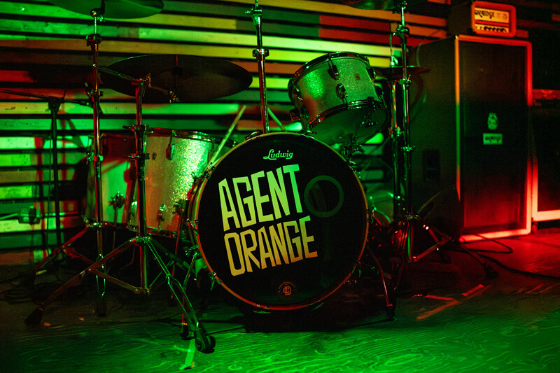 Drums awaiting their scheduled abuse | photo: Kieron Yates