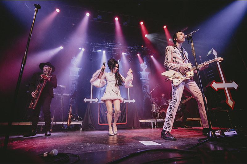 Twin Temple performing at La Tulipe in Montreal March 2, 2024.
Photo by Laura Collins.