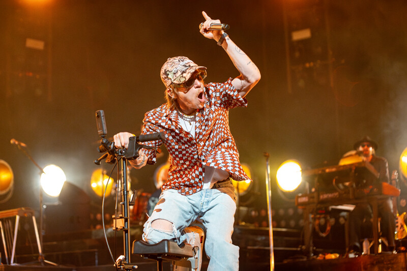 Matt Schultz of Cage The Elephant at Bell Center in Montreal, August 26, 2024. | Photo: Kieron Yates