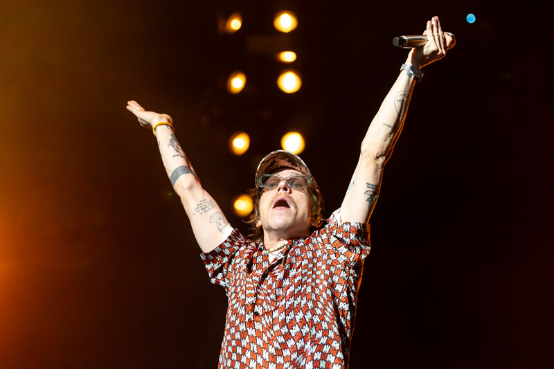 Matt Schultz of Cage The Elephant at Bell Center in Montreal, August 26, 2024. | Photo: Kieron Yates