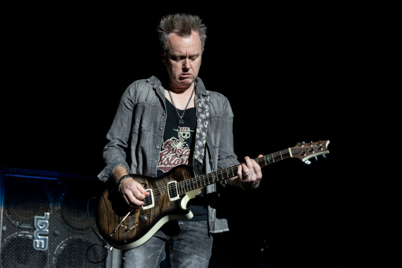Simon McBride of Deep Purple plays the Bell Center in Montreal on August 27, 2024. | Photo: Kieron Yates.